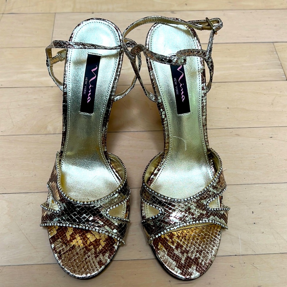 Nina gold high heel